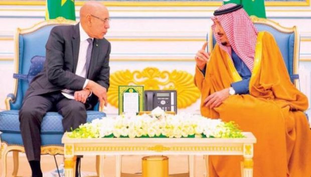 الرئيس الموريتاني مع نظيره السعودي