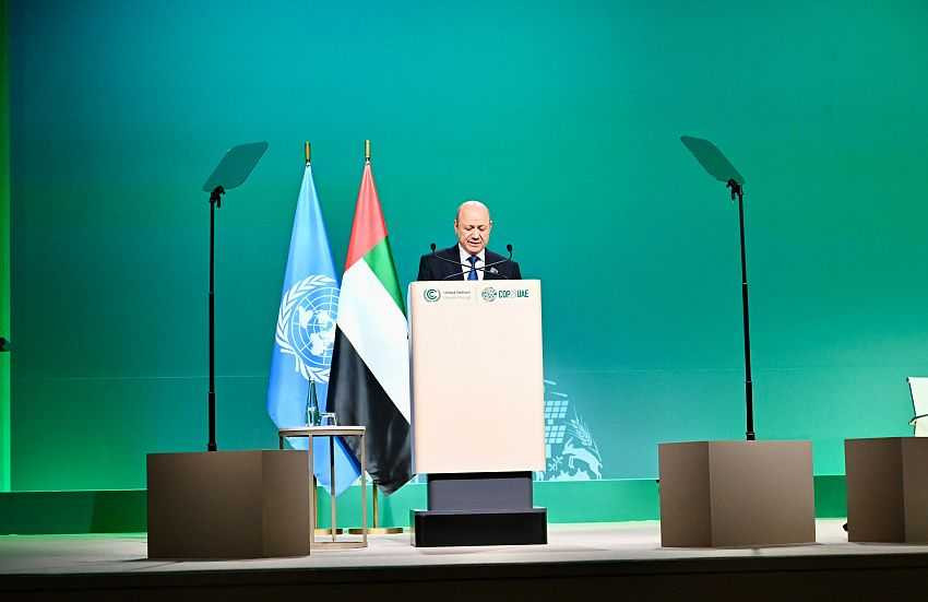 الرئيس العليمي يوجه تحذيرات قوية للمجتمع الدولي فيما يخص المناخ