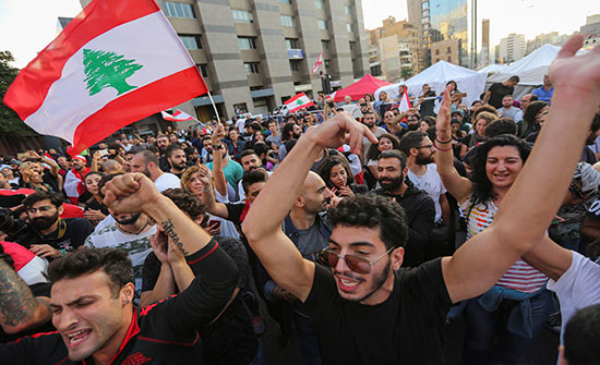 مظاهرات في لبنان