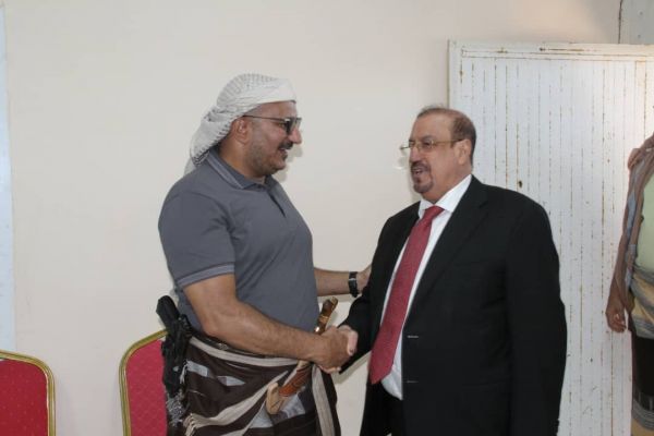 طارق صالح يستقبل سلطان البركاني وشخصيات سياسية واجتماعية وحزبية 