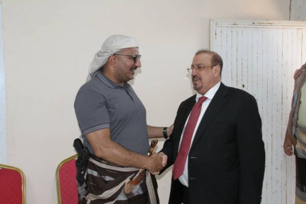طارق صالح يستقبل سلطان البركاني وشخصيات سياسية واجتماعية وحزبية