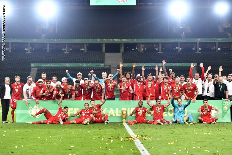 فوز بايرن ميونخ بكأس ألمانيا يمنحه العديد من الأرقام القياسية