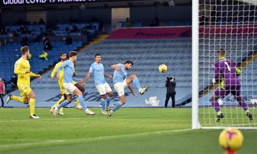 ماشستر سيتي يفوز على فولهام وإيفرتون يتعادل أمام بيرنلي