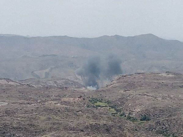 قصف جوي للتحالف العربي على اهداف حوثية (ارشيفية )