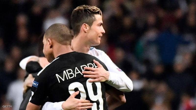 رونالدو رشح مبابي نجما للمستقبل