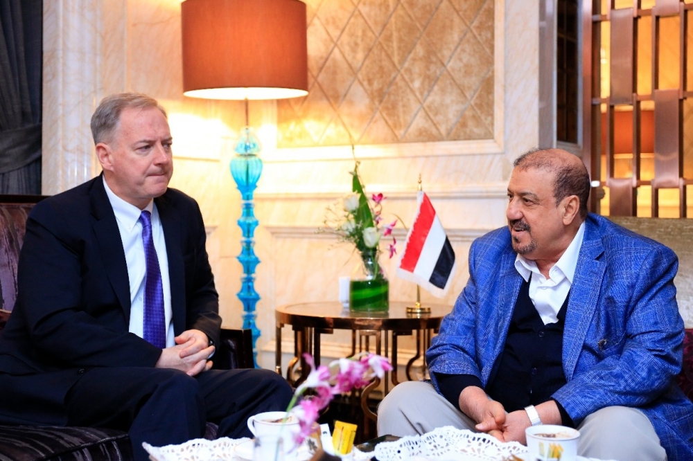 البركاني يلتقي السفير الامريكي في اليمن