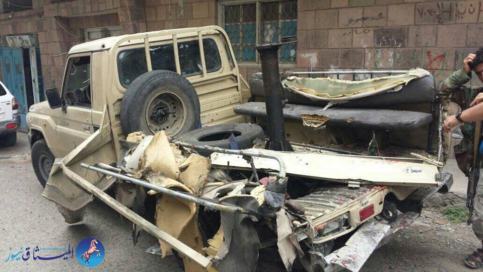 تعز..مقتل جندى واصابة 9 اخرين من حراسة رئيس المؤتمر بعبوة ناسفة
