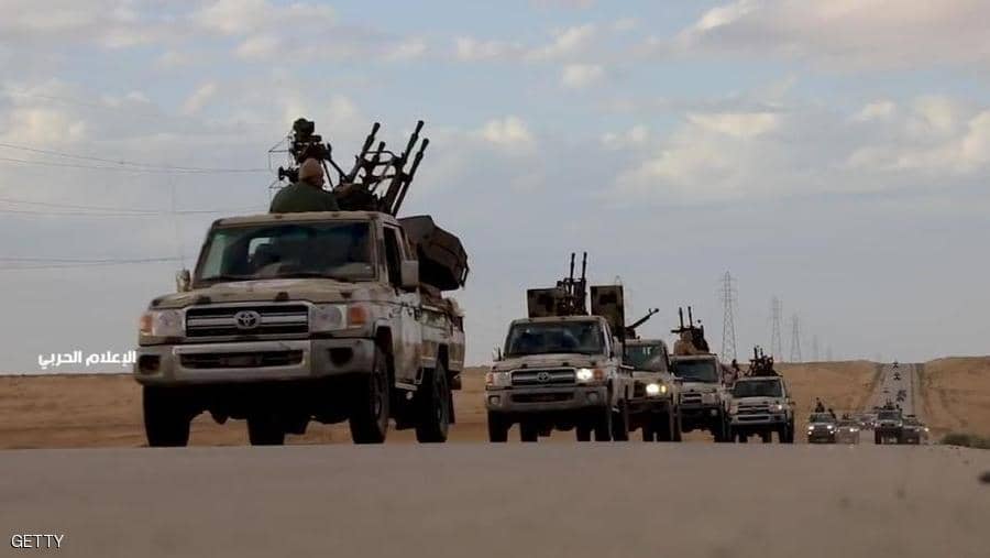 صورة أرشيفية لمدرعات تابعة للجيش الليبي
