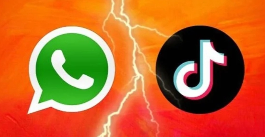 واتساب و تيك توك