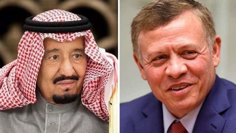 الملك الاردني والملك السعودي