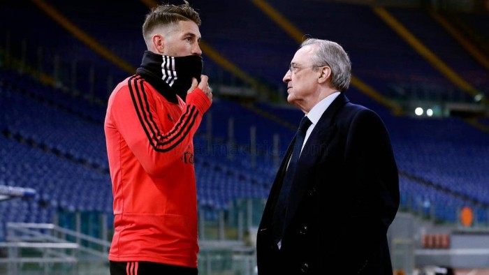 رئيس ريال مدريد مع راموس