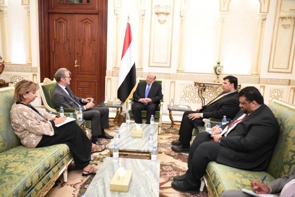 السفير الفرنسي,مع الرئيس هادي