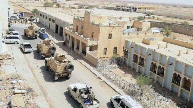 قوات ومدرعات الجيش في شبوة جنوب اليمن