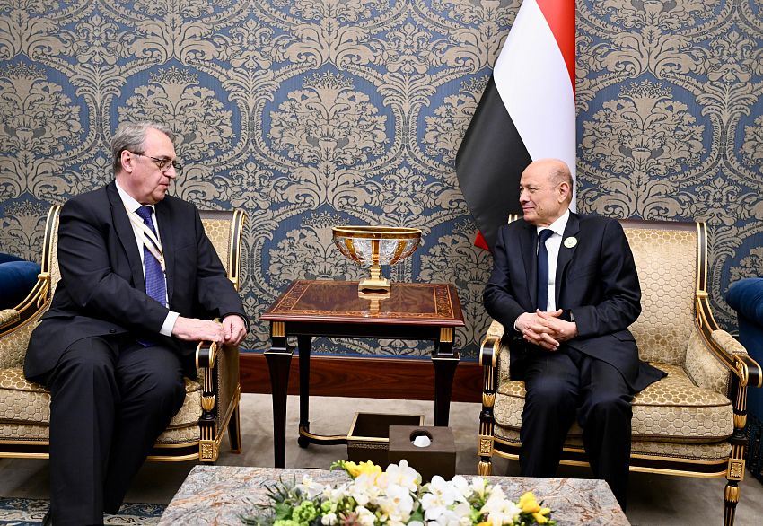 الرئيس العليمي يلتقي المبعوث الخاص للرئيس الروسي