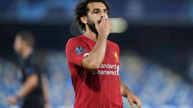 محمد صلاح خلال المبارة