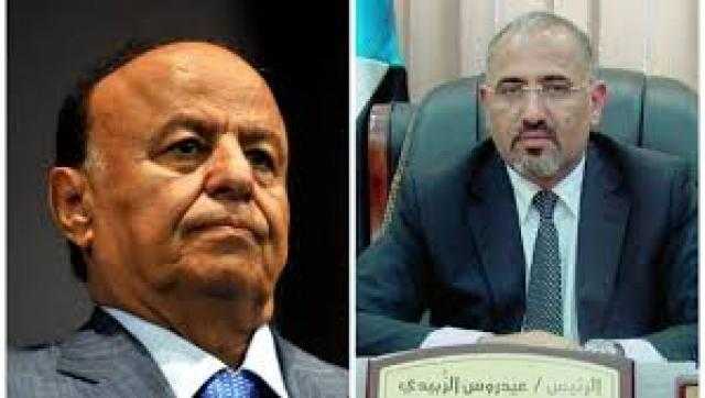 الرئيس هادي و عيدروس الزبيدي