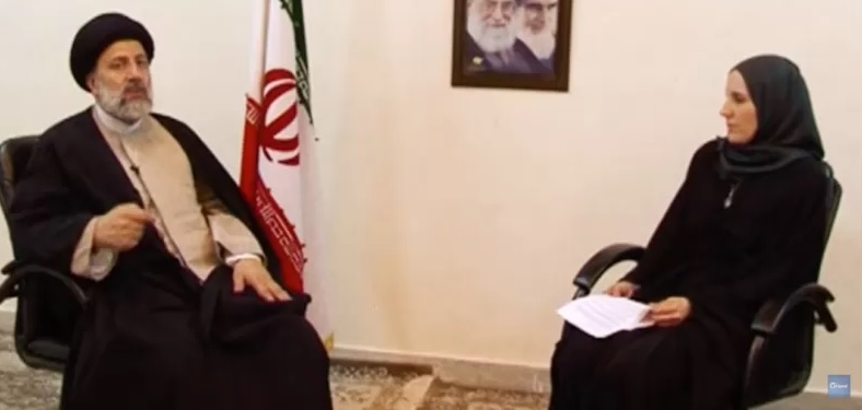 الجاسوسة الاسرائيلية كاثرين بيرس شكدم مع  الرئيس الايراني