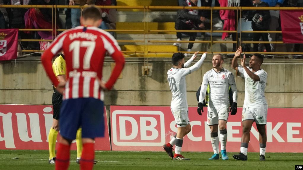 فريق مغمور يطيح باتلتيكو مدريد من كاس ملك اسبانيا
