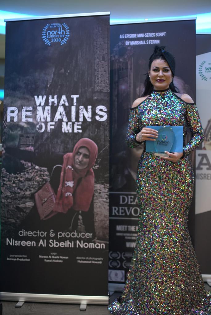 نسرين-الصبيحي تفوز بجائزة فيوجين عن فلم ماذا بقي مني يناقش الغام