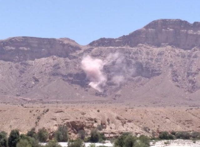 طائرات امريكية تقصف مواقع تنظيم القاعدة في شبوة جنوب اليمن