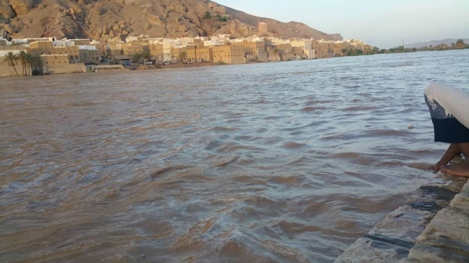 سيول امطار شبام حضرموت