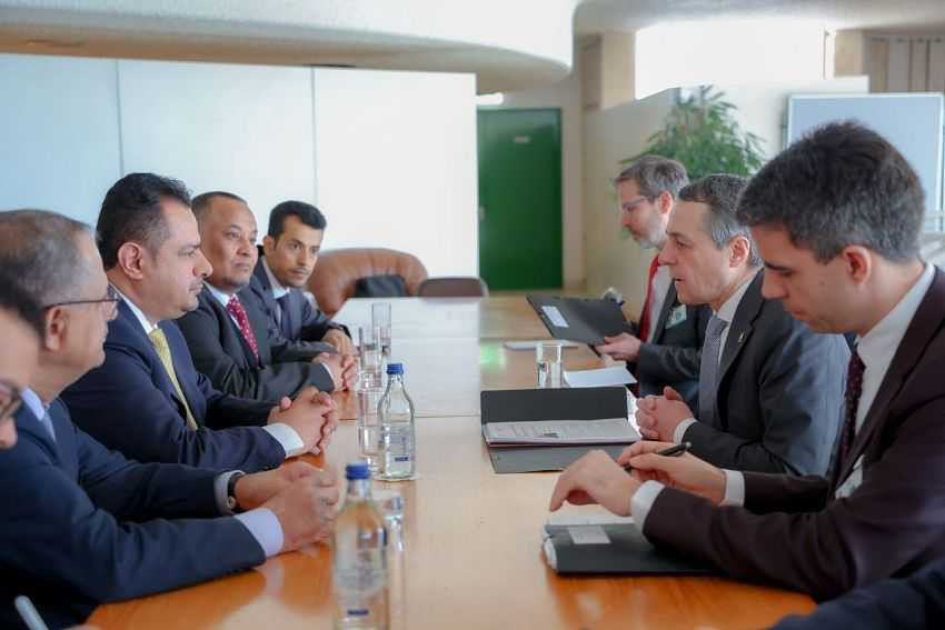 الكشف عن اهم مادار في لقاء رئيس الوزراء بوزير خارجية سويسرا