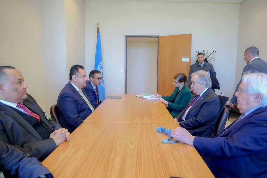 لقاء مهم يجمع رئيس الوزراء مع الأمين العام للأمم المتحدة