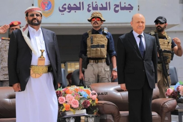 الرئيس العليمي يصل الى محافظة مارب