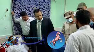 الدكتور معين يزور الجرحى في مشافي عدن